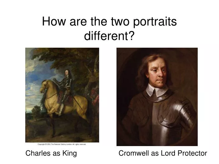 how are the two portraits different n.