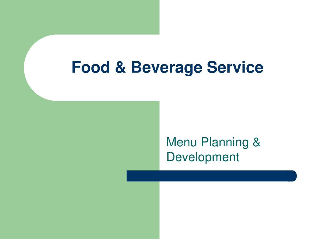 presentation on food & beverage service