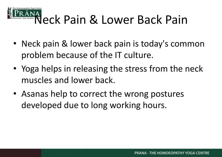 neck pain lower back pain n.