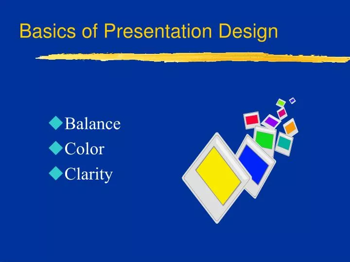 basics of presentation design n.