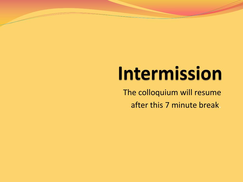Intermission Slide Example PPT - Promotion, Prevention and the Affordable Care Act PowerPoint ...