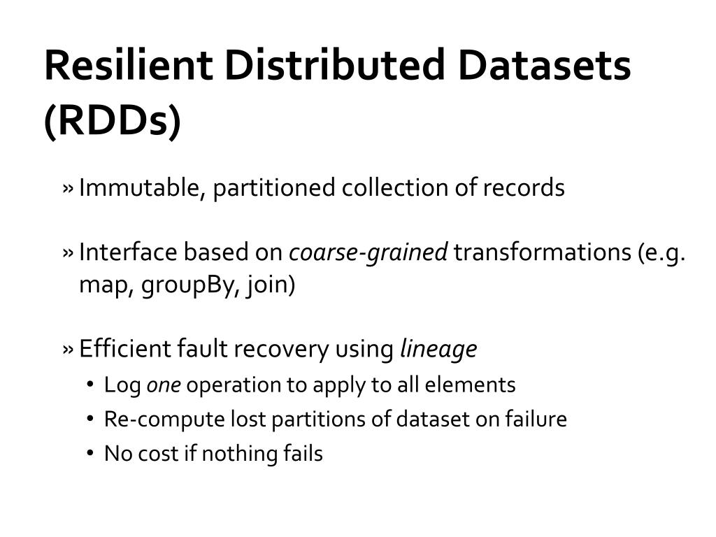 PPT Spark Resilient Distributed Datasets PowerPoint Presentation