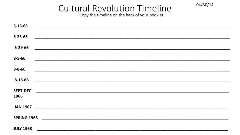 ppt cultural revolution timeline powerpoint presentation id 2737860
