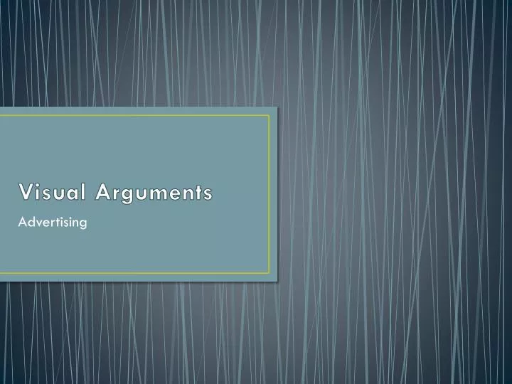 visual arguments n.