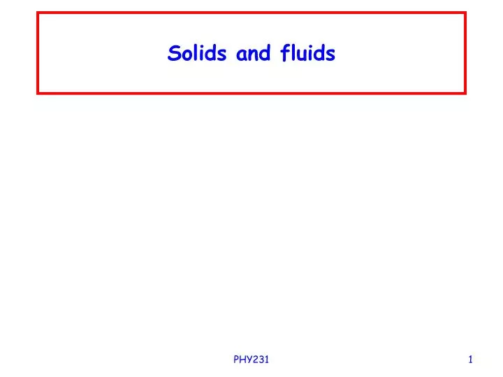 PPT Solids and fluids PowerPoint Presentation, free download ID2738248