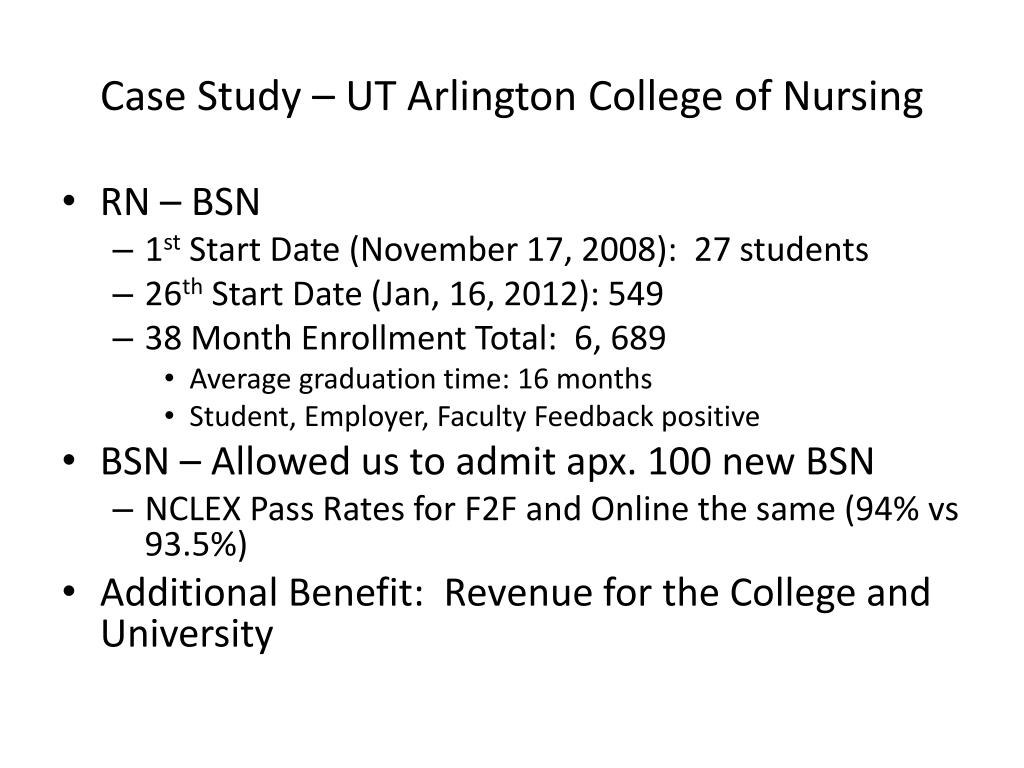 Ut Arlington Nursing Acceptance Rate PPT - Institutional Considerations PowerPoint Presentation, free
