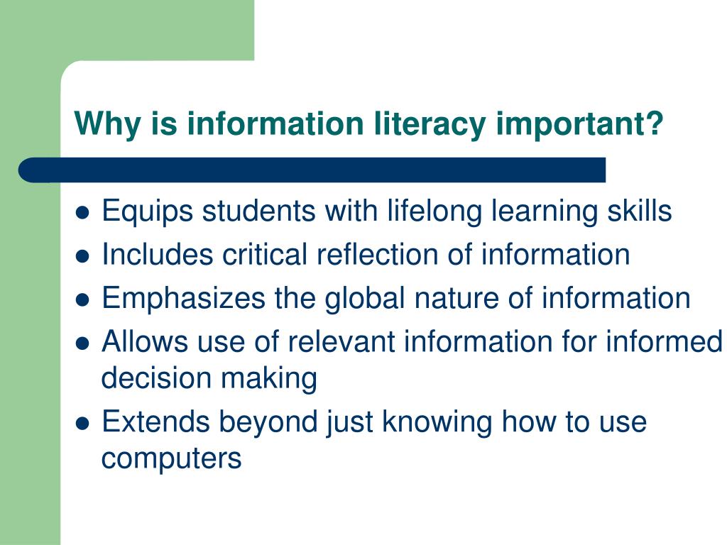 research paper on information literacy