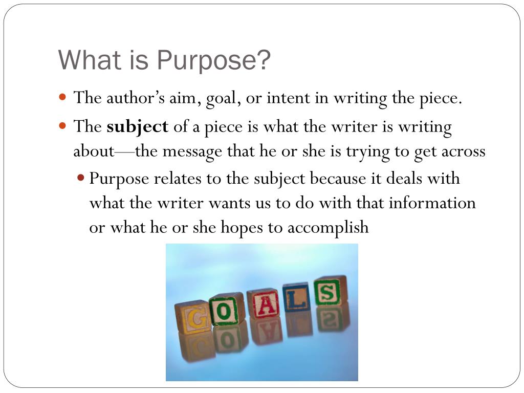 purpose essay definition