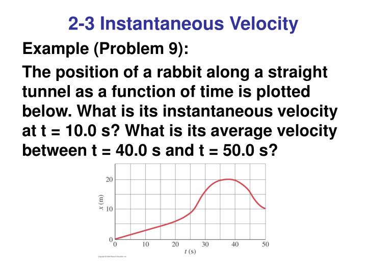 what is instantaneous speed with example