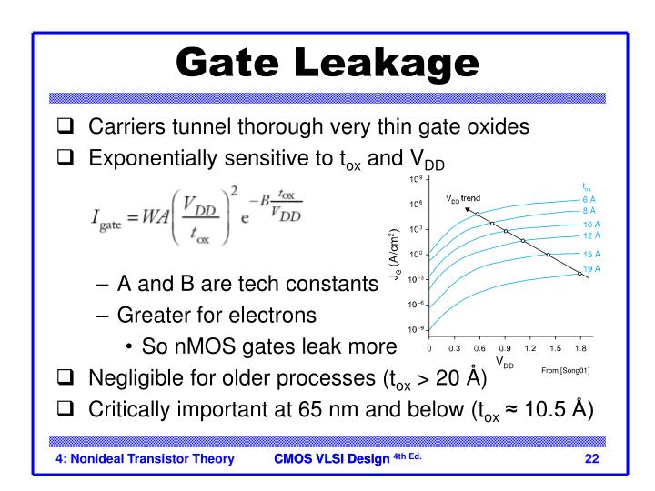 PPT Lecture 4 Nonideal Transistor Theory PowerPoint Presentation ID2740310