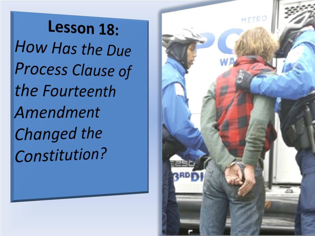 constitutional right to due process constitutional right to due process