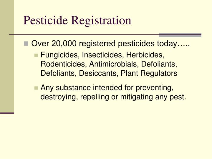 PPT - Federal Insecticide, Fungicide, Rodenticide Act (FIFRA ...