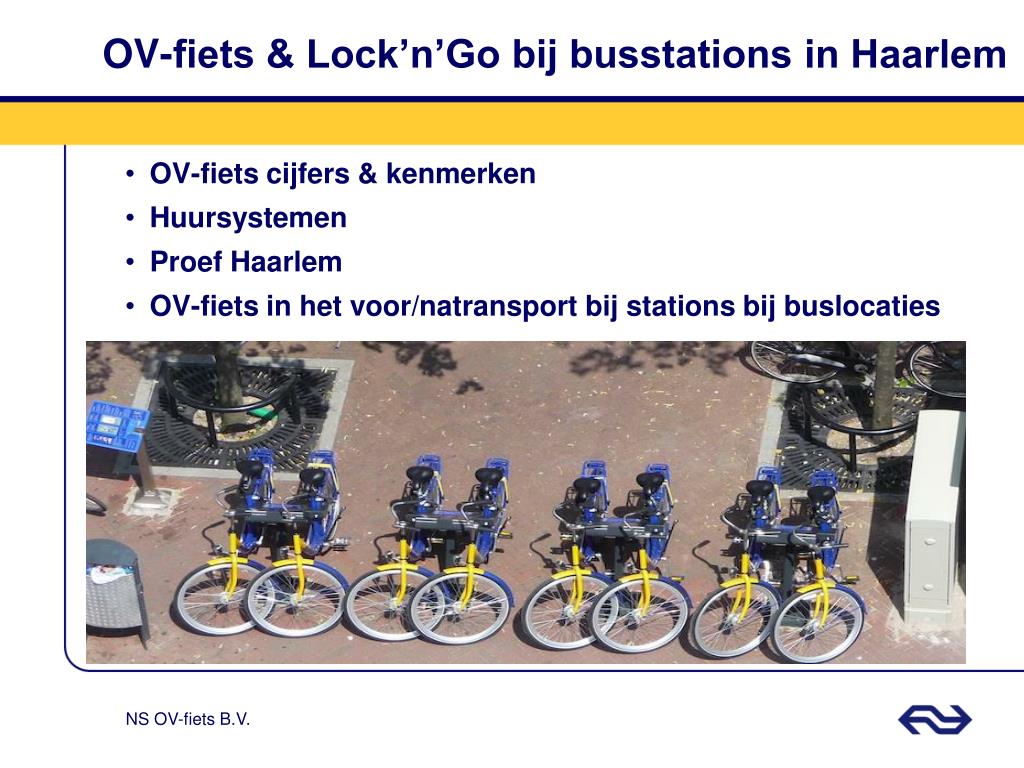 PPT - OV-fiets & Lock'n'Go bij busstations in Haarlem PowerPoint  Presentation - ID:2741117