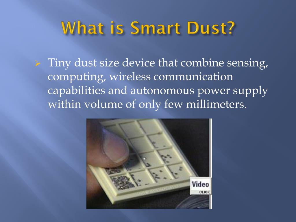 PPT Smart Dust The Future of communication and security PowerPoint