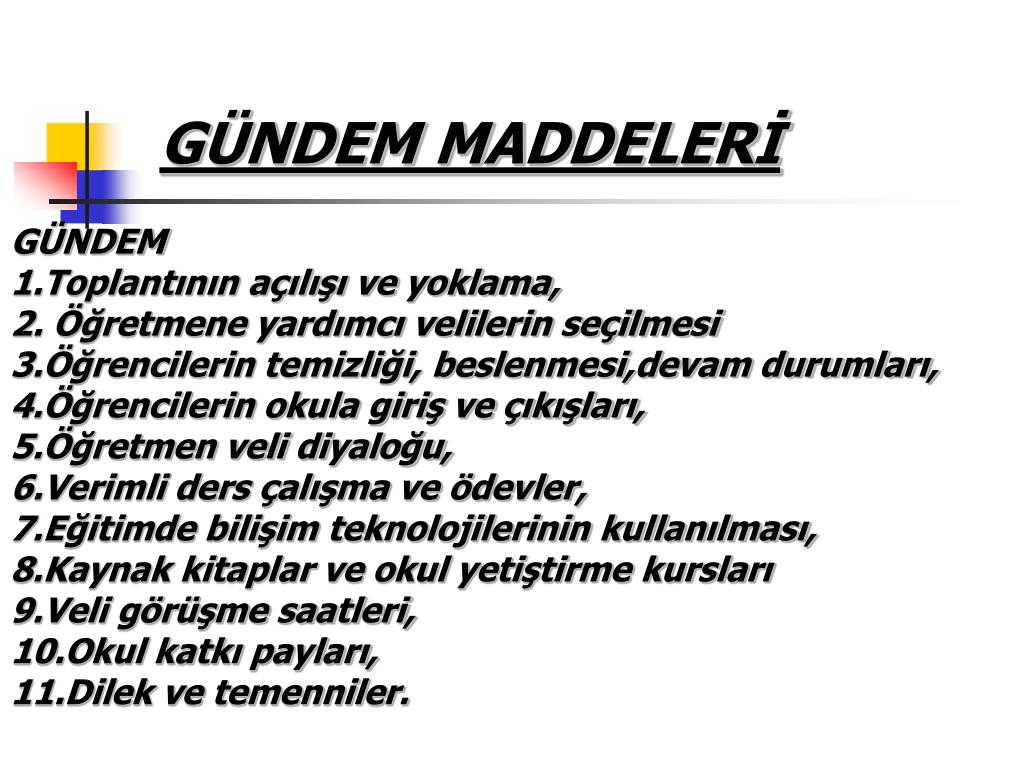 Ppt 2 A Sinifi Veli Toplantisina Hosgediniz Powerpoint