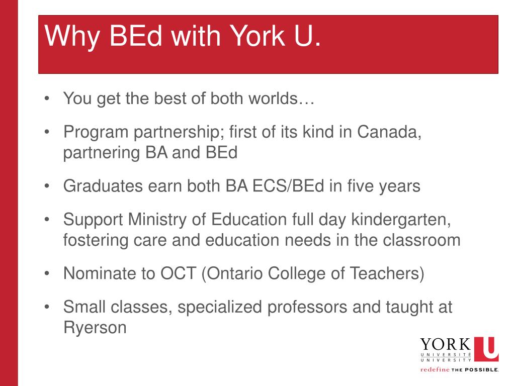 york university concurrent education admission requirements