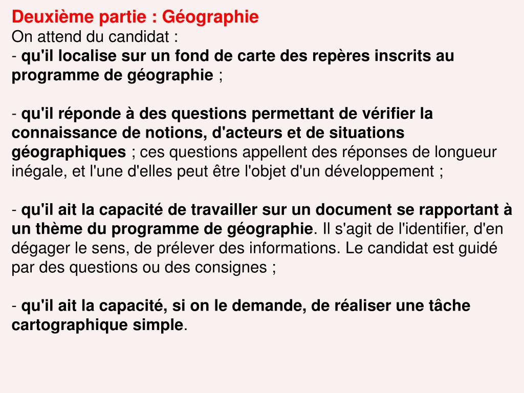 PPT - Corrigé du Brevet d ’ Histoire-Géographie n°1 PowerPoint