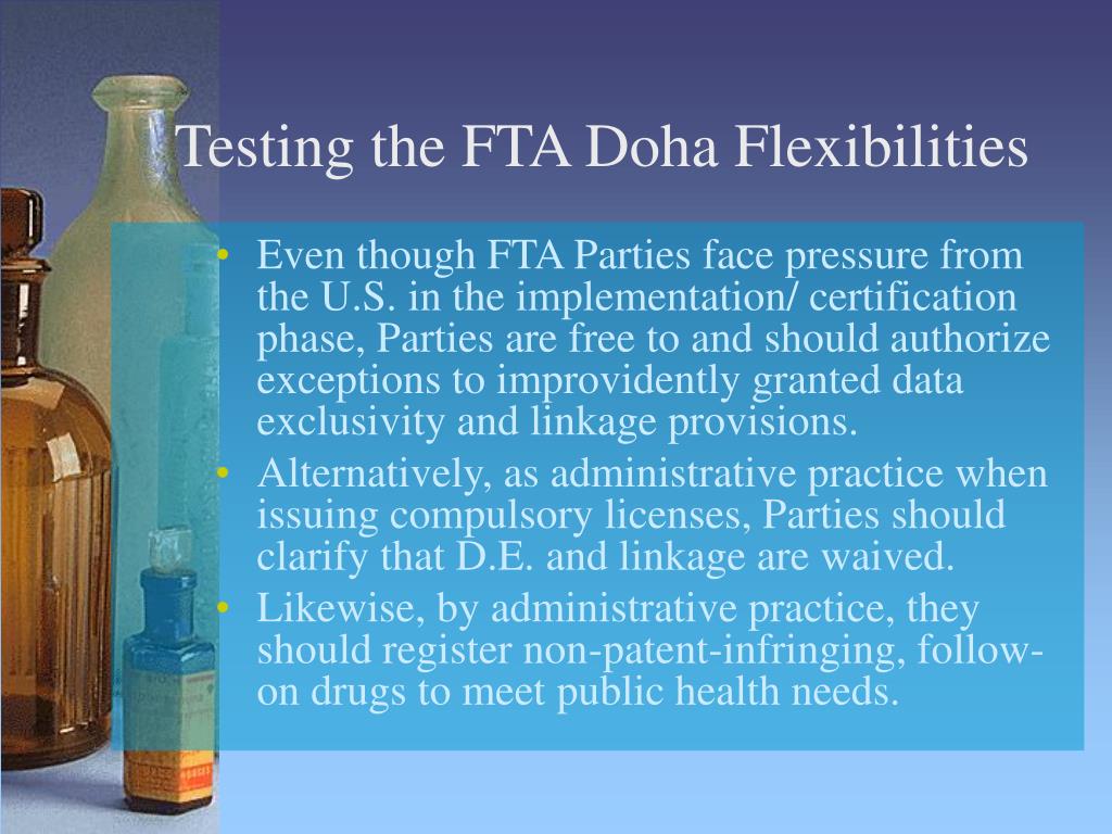 PPT - Navigating Data Exclusivity Waivers in Free Trade Agreements for ...