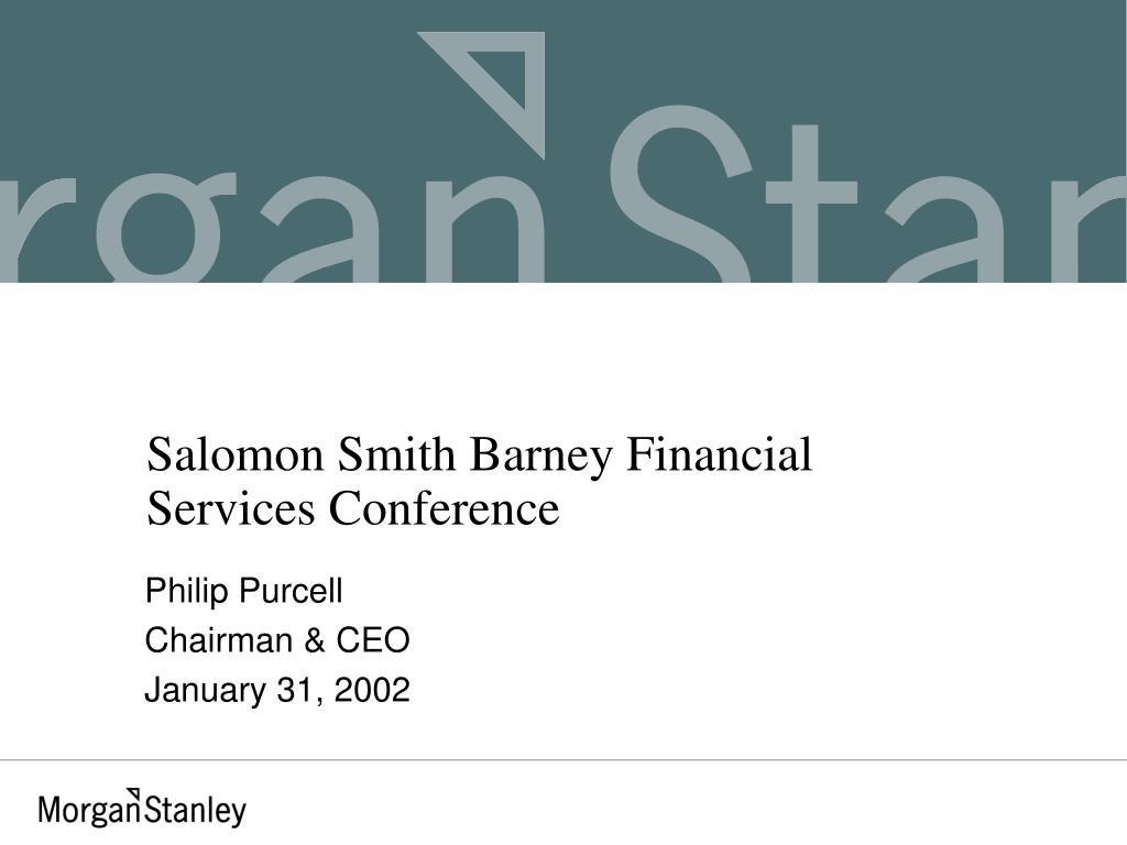 PPT - Salomon Smith Barney Financial Services Conference PowerPoint  Presentation - ID:2742759