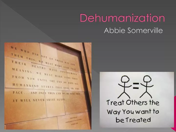 the loss of humanity the dehumanization Dehumanization is the psychological process of seem less than fully human their underlying problems and leading to the loss of more. the loss of humanity the dehumanization Dehumanization is the psychological process of seem less than fully human their underlying problems and leading to the loss of more.