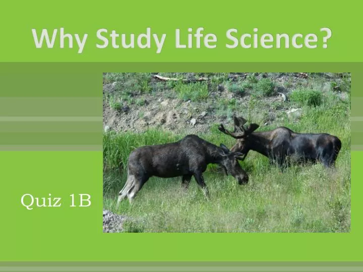 PPT Why Study Life Science? PowerPoint Presentation, free download