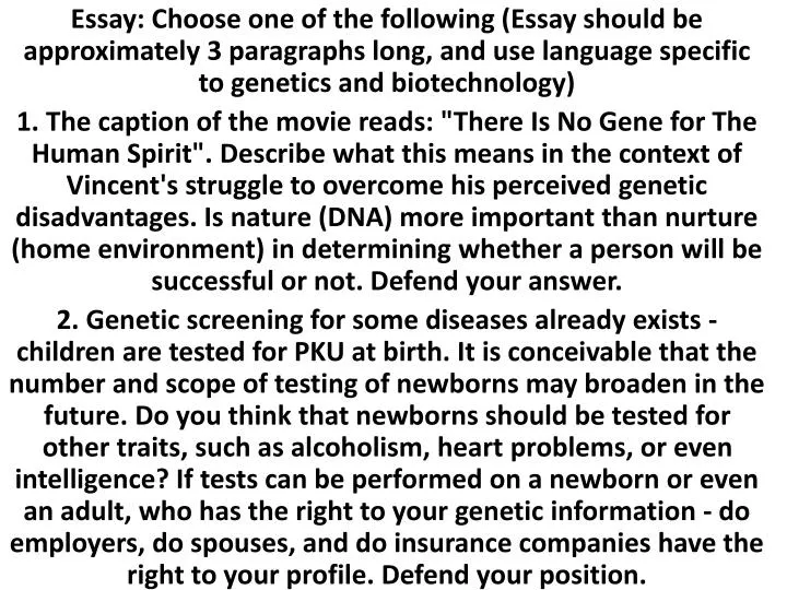 gattaca theme notes for essays gattaca theme notes for essays