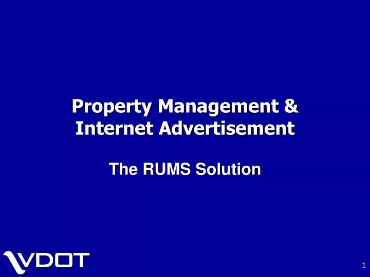 property management internet advertisement n.