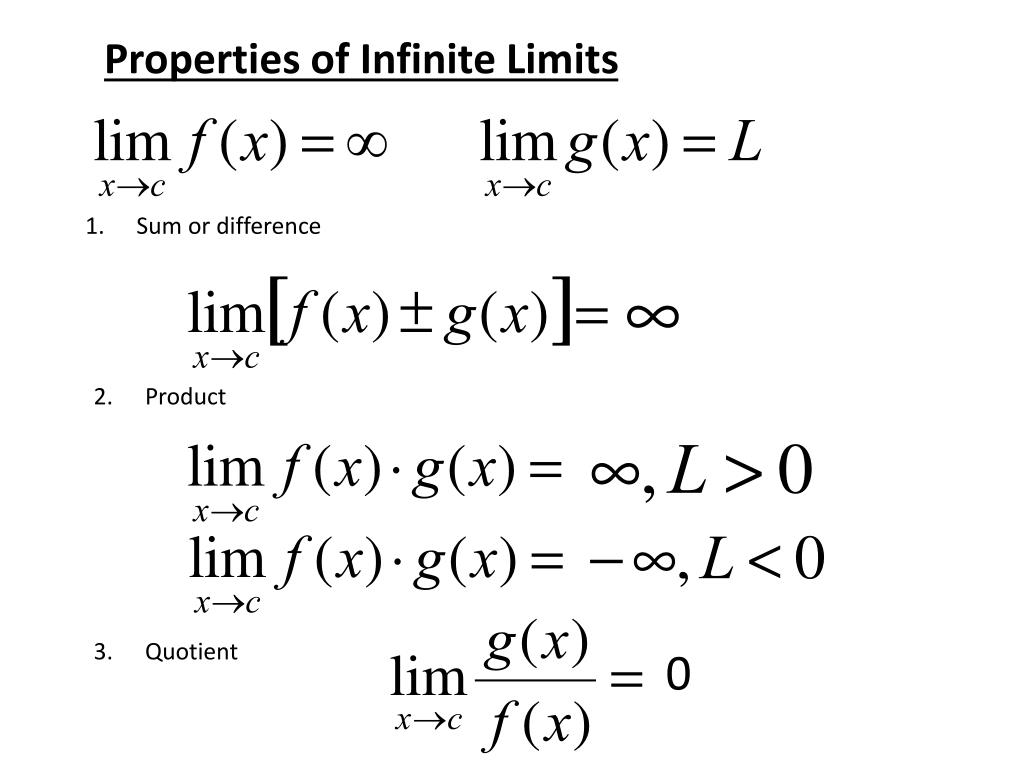 PPT - Section 1.5 - Infinite Limits PowerPoint Presentation, free ...