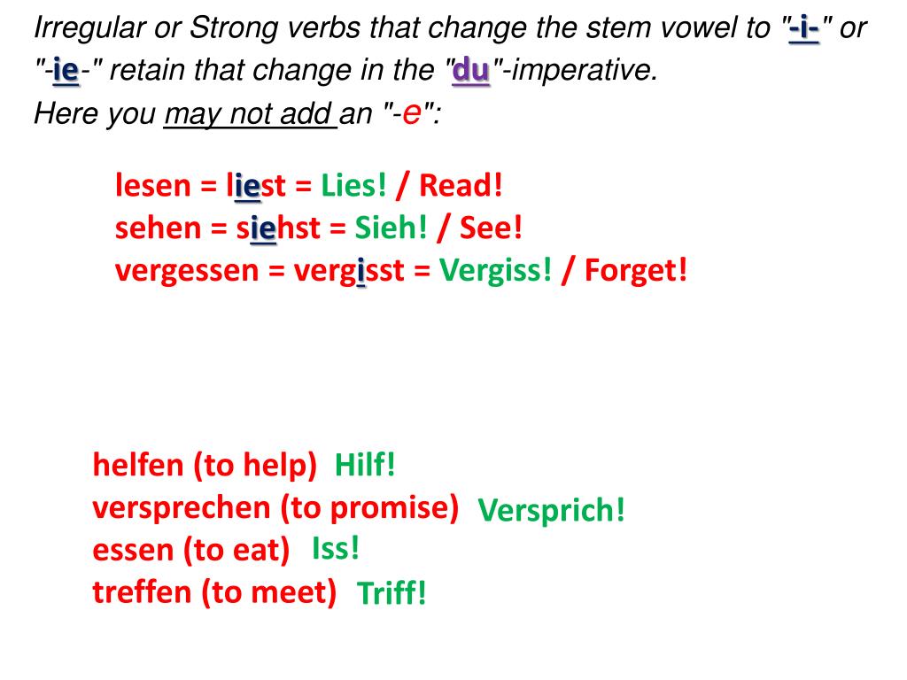 imperative german grammar