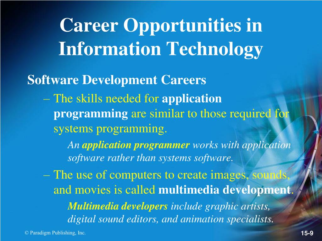 powerpoint presentation on career in information technology