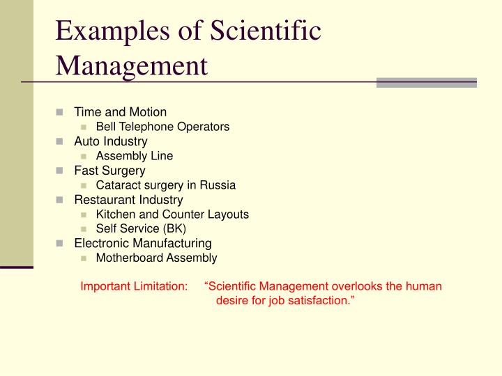 scientific management in mcdonalds
