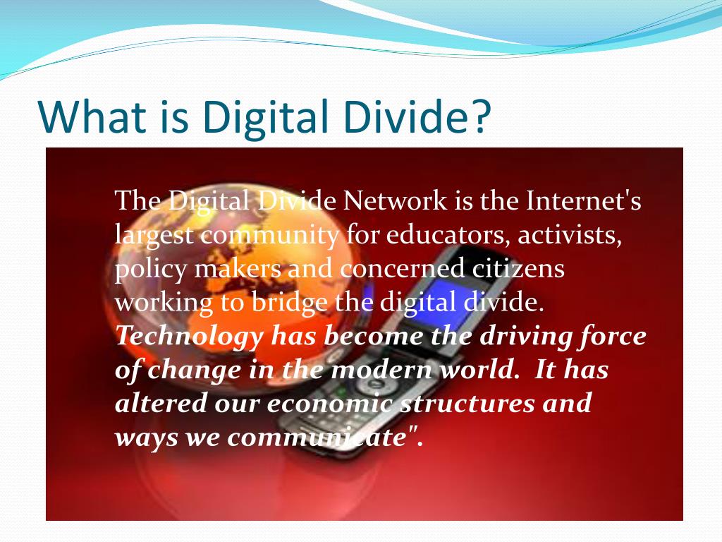 what is digital divide essay