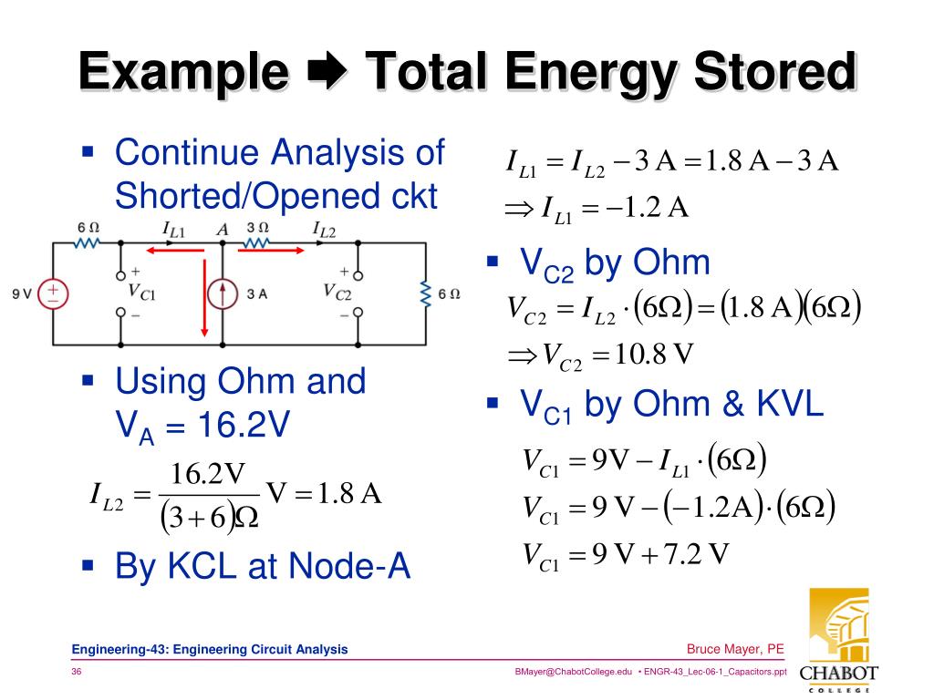 Using Stored Energy Examples PPT - Understanding Capacitors and Inductors: Energy Storage Devices in ...