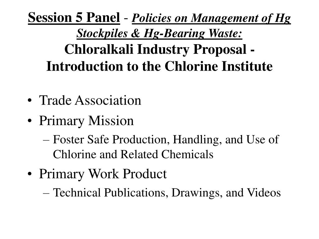 PPT Tom Parrott EHS Director, Vulcan Chemicals presenting for The