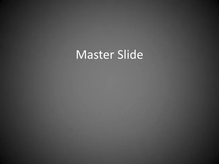 master slide n.