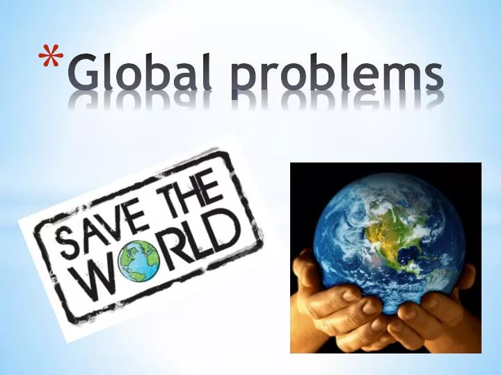 presentation about world problems