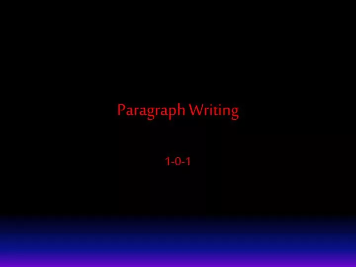 paragraph writing n.