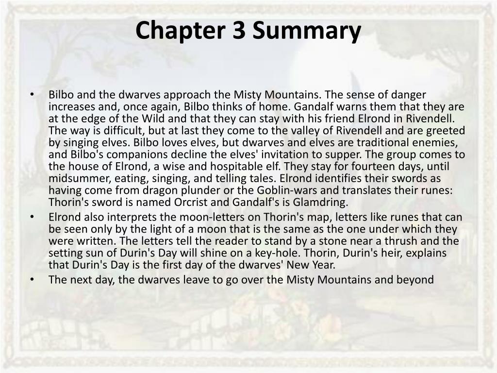 PPT - The Hobbit Chapter Summaries PowerPoint Presentation, free