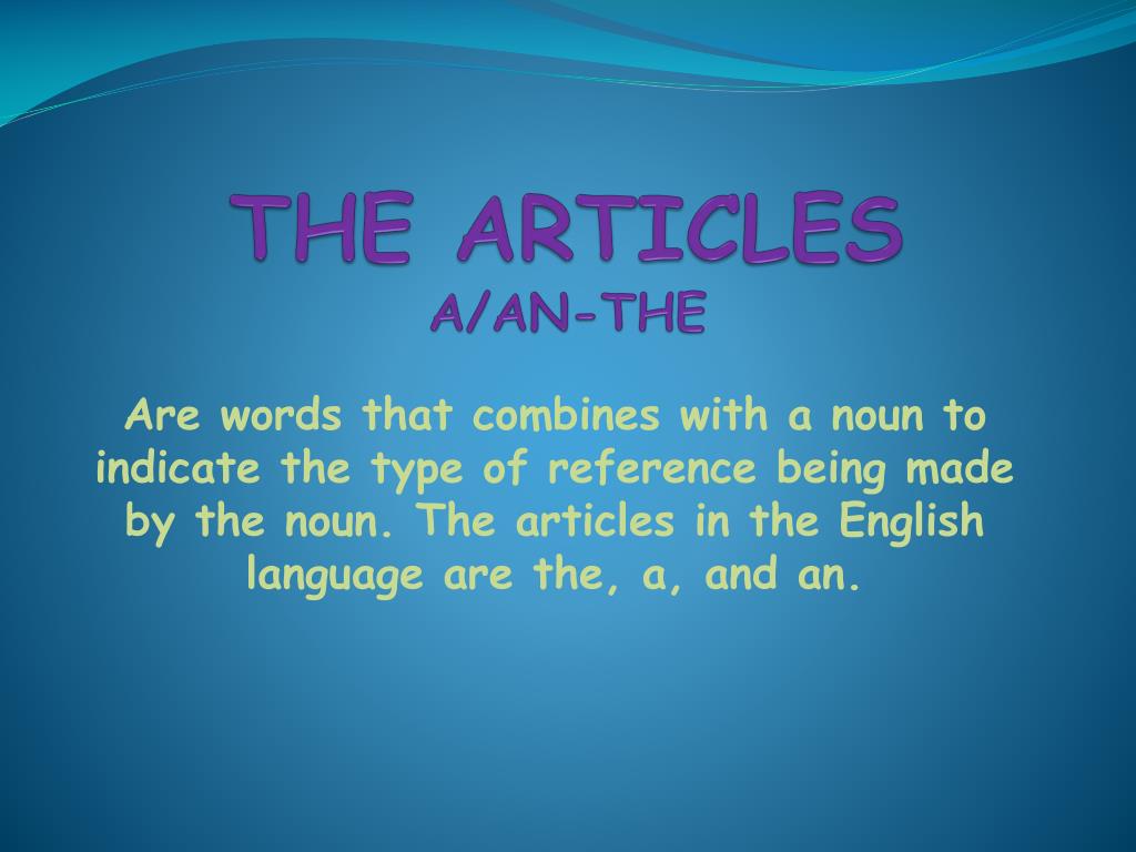 writing articles ppt