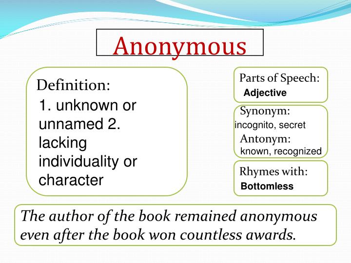 PPT Unit Five Week One Vocabulary PowerPoint
