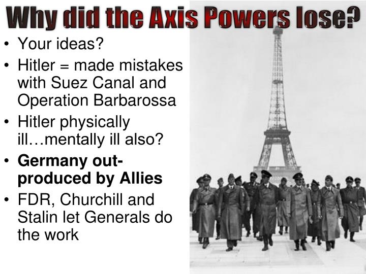 PPT - Chronicle the events that led to victory for the Allied Powers in ...