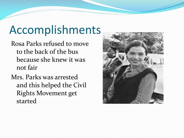 rosa parks 3 major accomplishments