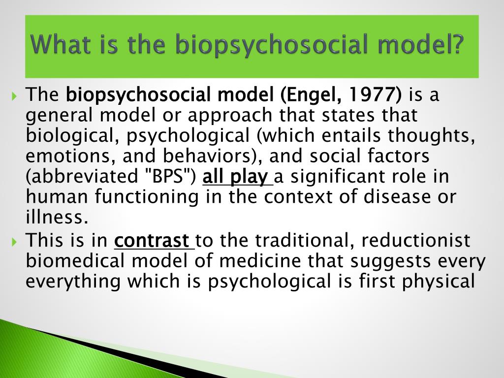 biopsychosocial model of depression ppt