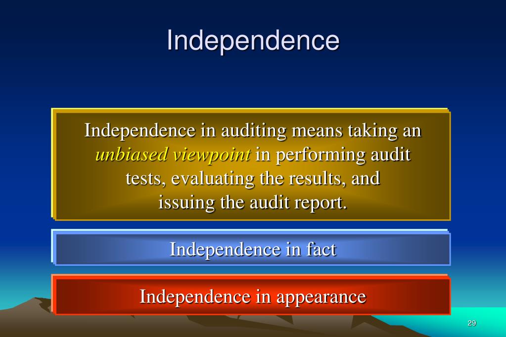 An Auditor Strives To Achieve Independence In Appearance To