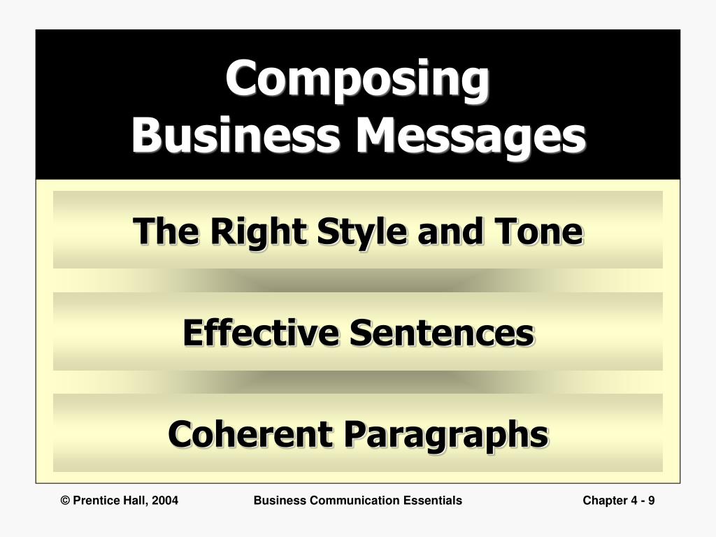writing business messages ppt