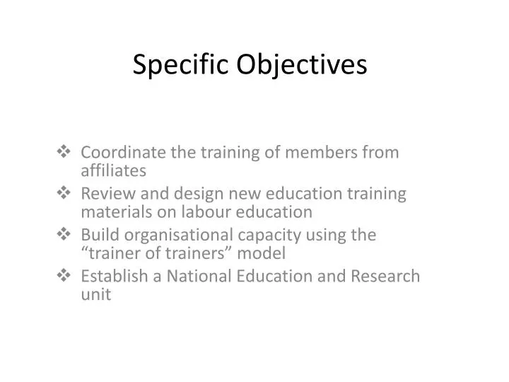 national objectives of education