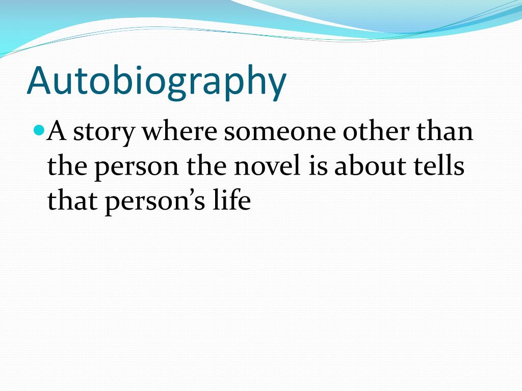 autobiography meaning in english oxford