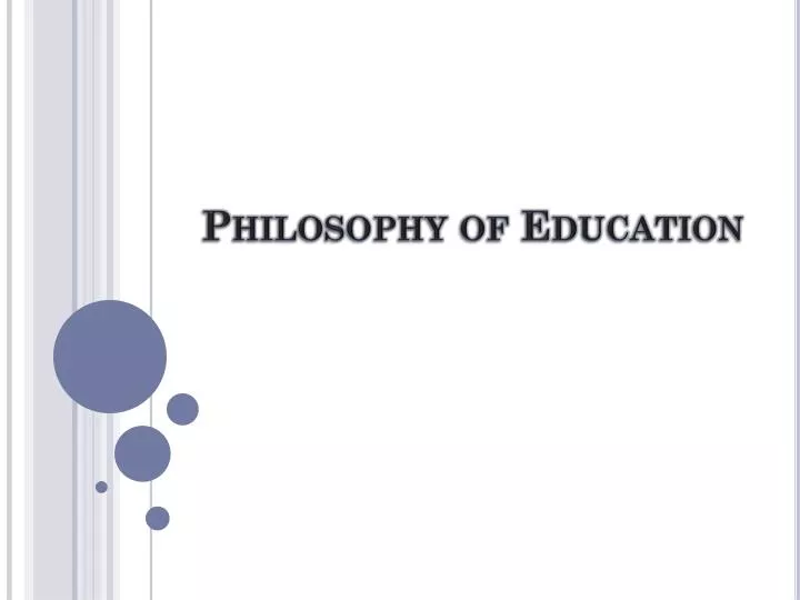 project topics on philosophy of education