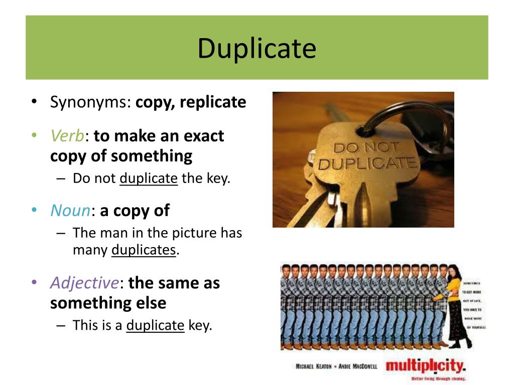Duplicative synonym