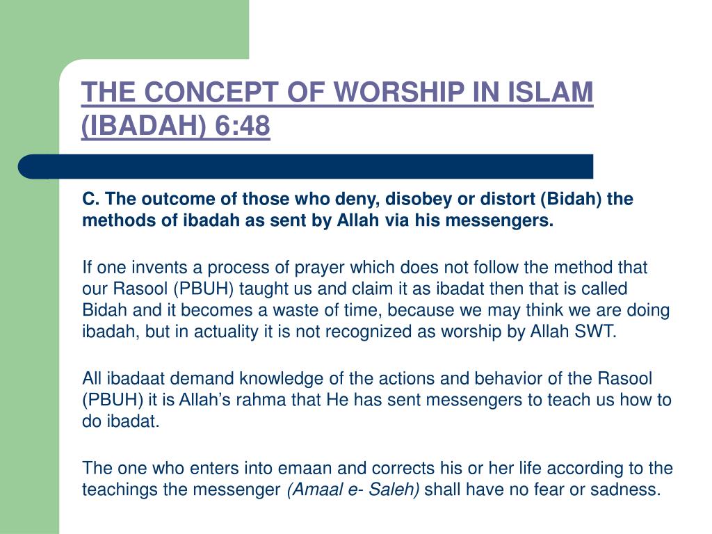 concept of ibadah in islam